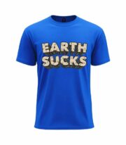 Earth Sucks Retro Text