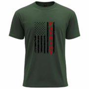 Patriot Vertical Flag T-Shirt - Image 2