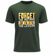 Forget the Mistake – Remember the Lesson Motivational T-Shirt - Image 2