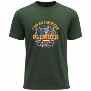I Am An American Plumber T-Shirt - Image 2