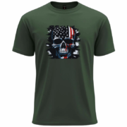 American Flag Skull  T-Shirt - Image 2