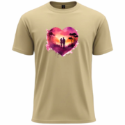 Romantic Sunset Heart T-Shirt - Image 10