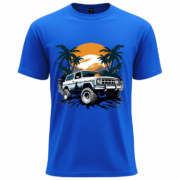 Sunset Off-Road Adventure T-Shirt – Premium Cotton Tee - Image 3
