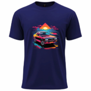 Retro Sunset Car T-Shirt - Image 4