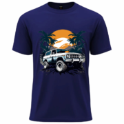 Sunset Off-Road Adventure T-Shirt – Premium Cotton Tee - Image 4