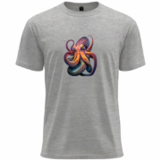 Vibrant Octopus Art  T-Shirt - Image 4