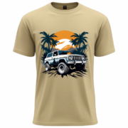 Sunset Off-Road Adventure T-Shirt – Premium Cotton Tee - Image 6