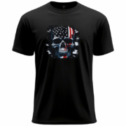 American Flag Skull  T-Shirt - Image 5