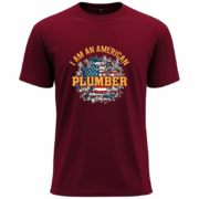 I Am An American Plumber T-Shirt - Image 6