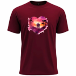 Romantic Sunset Heart T-Shirt