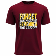 Forget the Mistake – Remember the Lesson Motivational T-Shirt - Image 7