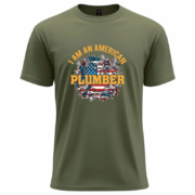 I Am An American Plumber T-Shirt - Image 7
