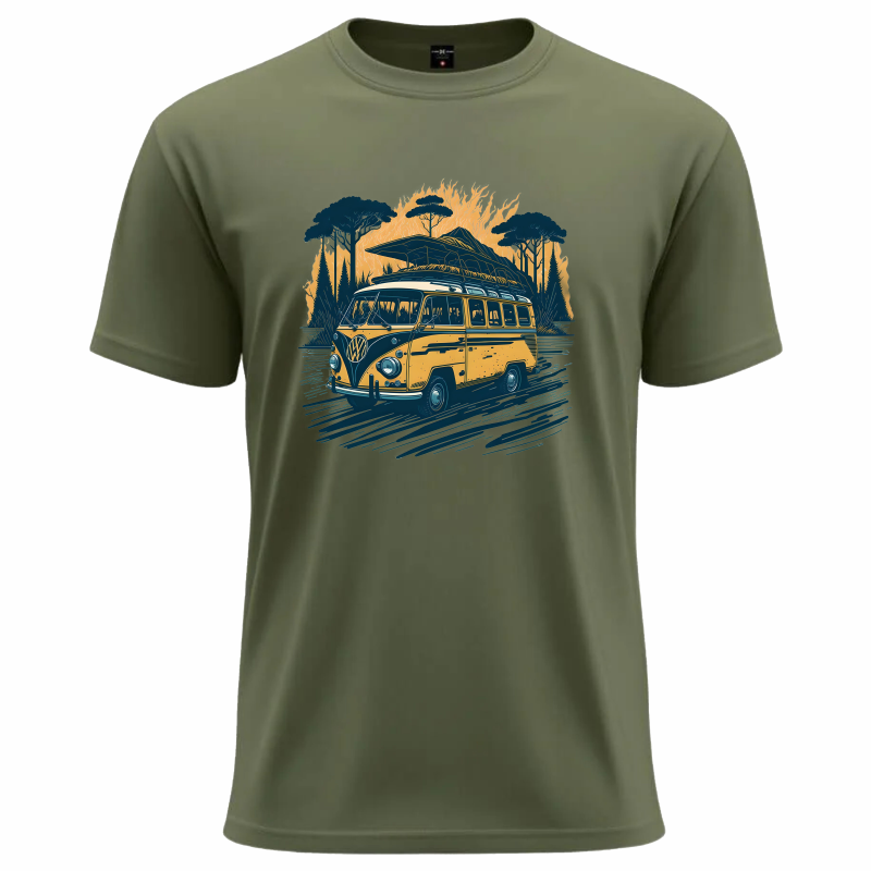 7 Vintage Camper Van T-Shirt - Image 1