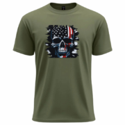 American Flag Skull  T-Shirt - Image 7