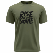 Rise and Shine Typography  T-Shirt - Image 8
