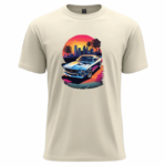Retro Sunset Muscle Car T-Shirt
