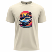 Retro Sunset Muscle Car T-Shirt