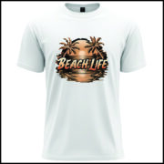 Beach Life Sunset  T-Shirt - Image 2
