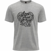 Love Quote Heart Typography Tee - Image 2