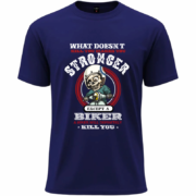Stronger Biker Skull  Tee - Image 10