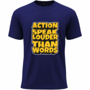 Action Over Words Typography Tee - Image 10