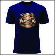 Beach Life Sunset  T-Shirt - Image 5