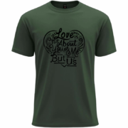 Love Quote Heart Typography Tee - Image 4