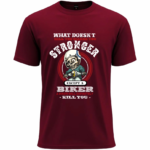 Stronger Biker Skull  Tee