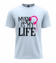 Music Is My Life Headphone Graphic T-Shirt - Image 12