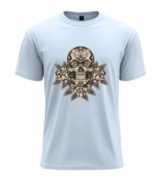 Floral Skull Art  T-Shirt - Image 2