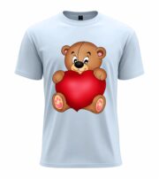 Cute Teddy Heart  T-Shirt - Image 2