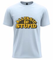 Allergic to Stupid Tee - Image 2