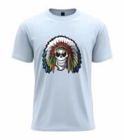 Warrior Skull Headdress Graphic Tee - Image 2