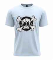 Grunge Skull Crossbones Tee - Image 2