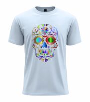 Colorful Sugar Skull  Tee - Image 2