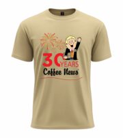 30 Years Coffee News Celebration T-Shirt - Image 5