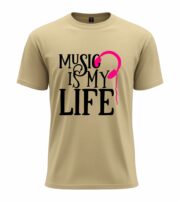 Music Is My Life Headphone Graphic T-Shirt - Image 4