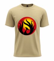 Fiery Serpent Silhouette  T-Shirt - Image 4