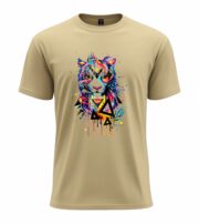 Neon Tiger Geometric Art Tee - Image 11