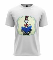 Reading Cat Cartoon  Tee - Image 11