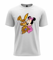 Cute Bunny & Mouse Cartoon Friendship Tee - Image 12