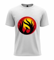 Fiery Serpent Silhouette  T-Shirt - Image 3