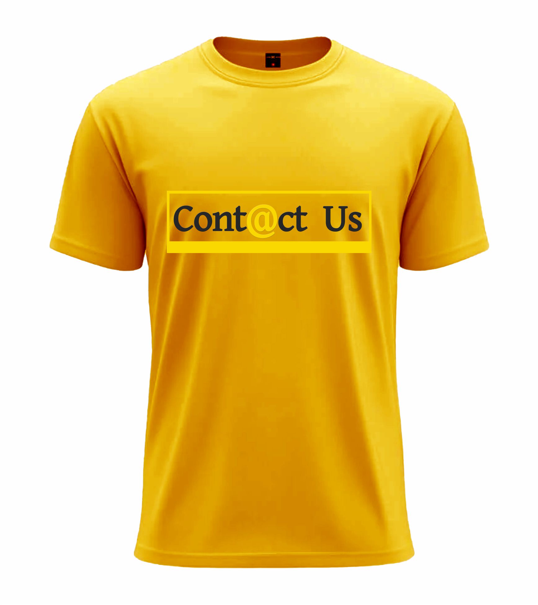 01 (12) Contact Us Typography Graphic Tee - Image 1