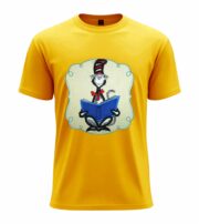 Reading Cat Cartoon  Tee - Image 12
