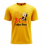 30 Years Coffee News Celebration T-Shirt - Image 3