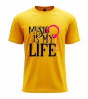 Music Is My Life Headphone Graphic T-Shirt - Image 2