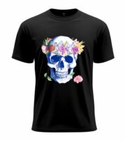 Floral Skull Art  T-Shirt - Image 13