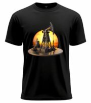 Oil Rig Sunset Tee