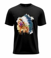 Watercolor Tribal Chief Art Tee - Image 13
