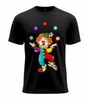 Colorful Juggling Clown Graphic Tee - Image 13